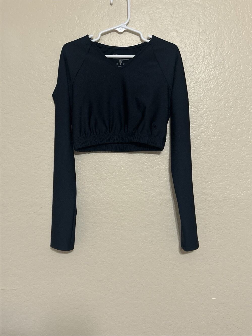 Champion Girls Fitted Navy Blue Athletic/Dance Crop Top - Size Medium - EUC